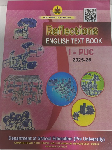 Reflection & Articulation For 1st Puc Prescribed English Text Book & Work Book : Govt