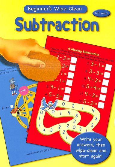 Beginners Wipe Clean Subtraction 3-5 Years