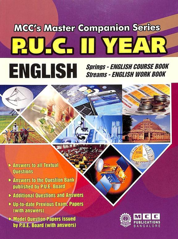 Buy English 2nd Puc Springs English Course Book Streams English Work