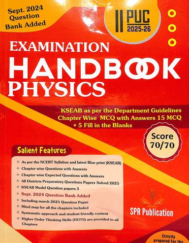 Spr  Physics 2 Puc For 2026-27  Examination Handbook With Study Material