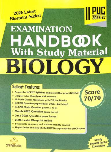 Spr 5 Star Series Biology 2nd Puc 2026-27 For  Examination Handbook With Study Material