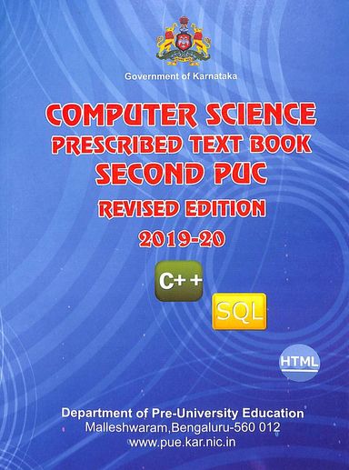 Buy Computer Science Prescribed Text Book 2 Puc Book : Na , 1234107198 ...