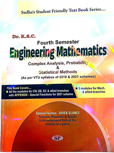 Buy Complex Analysis Probability & Statisticalmethods Forv 4 Sem Be ...