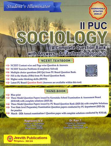 Students Illuminator Sociology 2 Puc Complete Question Bank With Answers An Authentic Approach