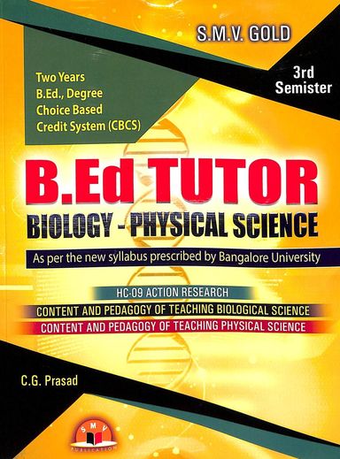 Bed Tutor For 2 Years Degree For 3 Sem Biology Physical Science : Bu