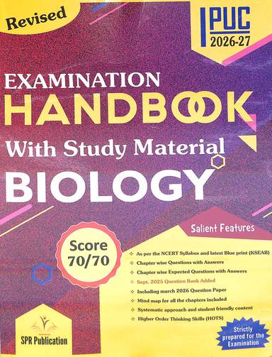 Spr 5 Star Biology 1 Puc 2026-27 For  Examination Handbook