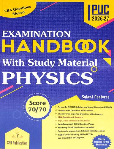 5 Star Series Physics 1 Puc 2026--27  Examination Hand Book With Study Material