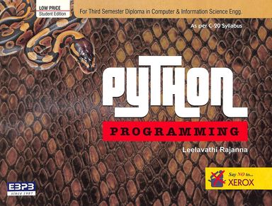Buy Python Programming For 3 Sem Diploma In Computer & Information ...
