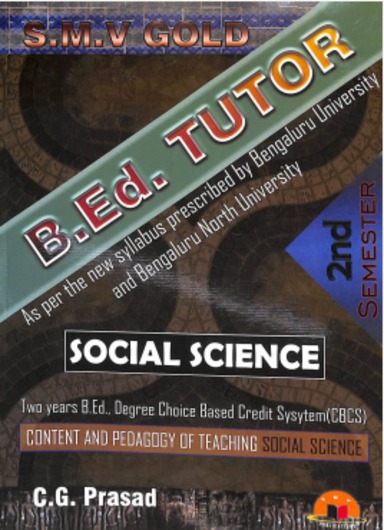 Bed Tutor Social Science For  2 Sem Two Years Bed Degree Choice : Bu Bnu