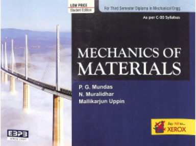 Buy Mechanics Of Materials For 3 Sem Diploma In Mechanical Engg : Low ...