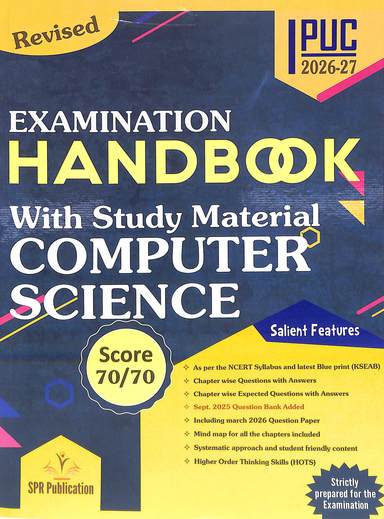 Computer Science Examination Hand Book 1st Puc 2026-27