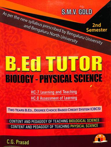Bed Tutor Biology Physical Science For 2nd Year Bed 2nd Sem Hc 7 Learning & Teaching Hc 8 Assessment