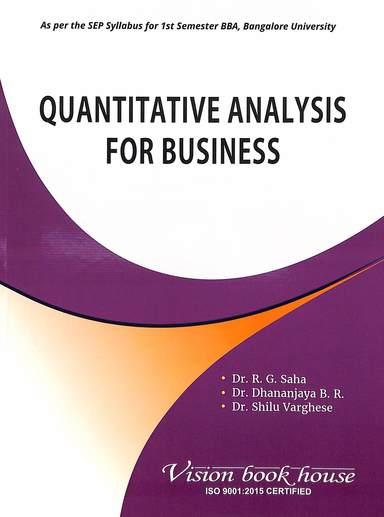 Buy Quantitative Analysis For Business For 1 Sem Bba Sep : Bu book : Rg ...