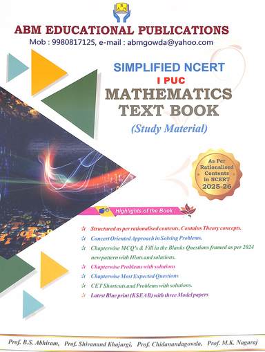 Simplified Ncert 1 Puc Mathematics Text Book