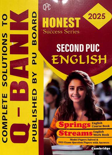 English For 2nd Puc Complete Solutions To Q Bank Honest Success Series