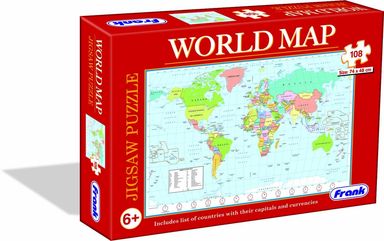 Frank World Map Jigsaw Puzzle 108Pcs 10165