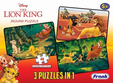 Frank 3 In 1 Disnep The Loin King Jigsaw 48Pcs Puzzle 11316