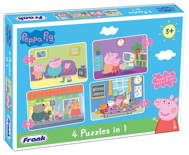 Frank Peppa Pig 4 In 1 Puzzles 60402