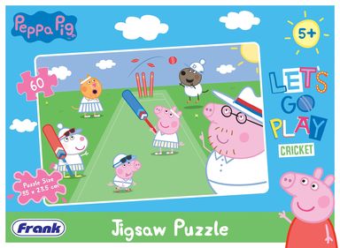 Frank Peppa Pig Lets Go Play Cricket Jigsaw 60Pcs Puzzle 60411