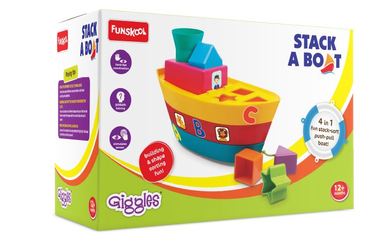 Funskool Giggles Stack A Boat 4 In 1 1073200
