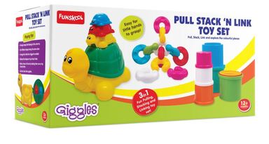 Funskool Giggles 3 In 1 Pull Stack N Link Toy Set 1073500