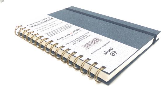 Blue Color Paper Fibre Series Wire O Note Book