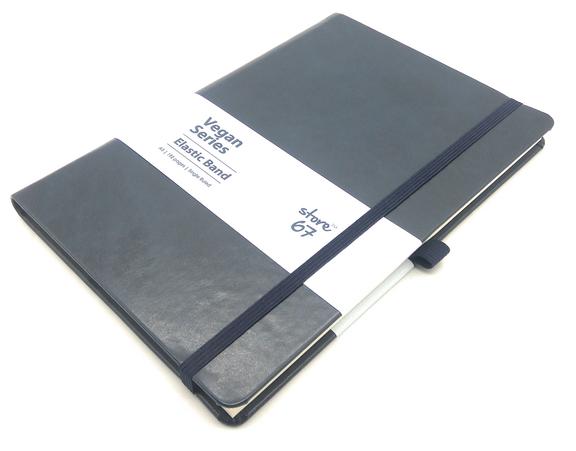 Blue Vegan Series Elastic Note Book