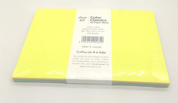 Multi Color Classics Paper Block