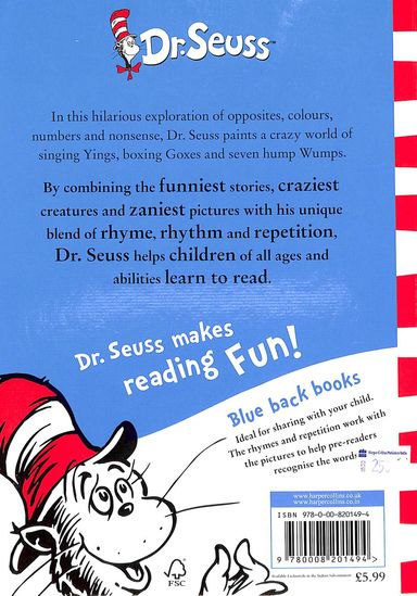 One Fish Two Fish Red Fish Blue Fish – Author Dr. Seuss – Random House  Children's Books