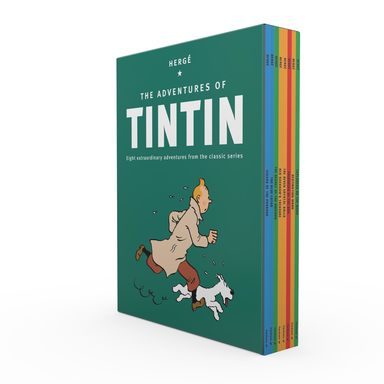 Adventures Of Tintin Paperback Collection: 8 Book Box-Set: The Official Classic Childrens Illustrated Mystery Adventure Series