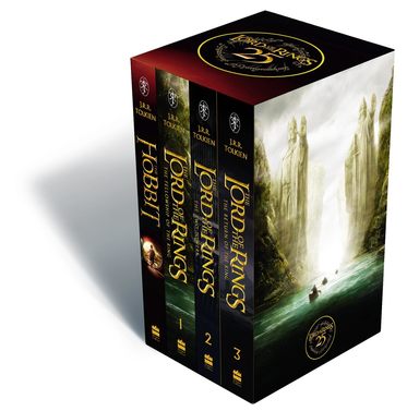 Hobbit & The Lord Of The Rings  Set Of 4 Books  Film Tie In Edition