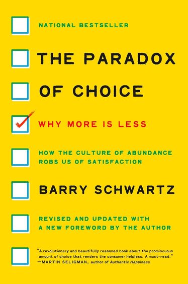 Paradox Of Choice :Why More Is Less