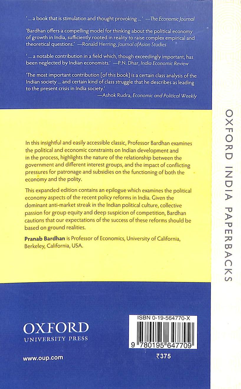 Buy Political Economy Of Development In India book : Pranab Bardhan ...
