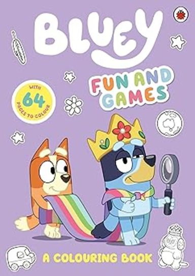 Bluey : Fun And Games Colouring Book