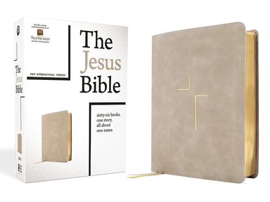 The Jesus Bible, NIV Edition, Leathersoft, Stone, Comfort Print: Niv Edition, Stone, Comfort Print