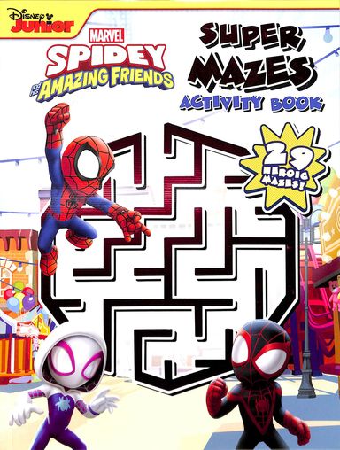 Disney Junior : Marvel Spidey Amazing Friends Super Mazes Activity Book