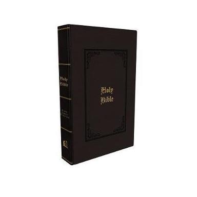 Kjv, Thinline Large Print Bible, Vintage Series, Leathersoft, Black, Red Letter, Comfort Print