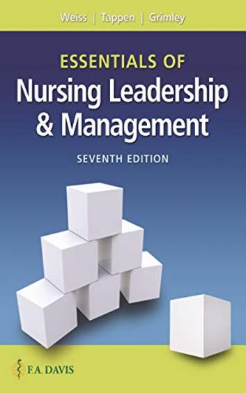 ESSENTIALS OF NURSING LEADERSHIP and MANAGEMENT