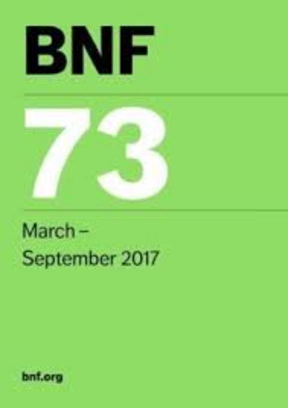 British National Formulary (Bnf) 73 March To September 2017