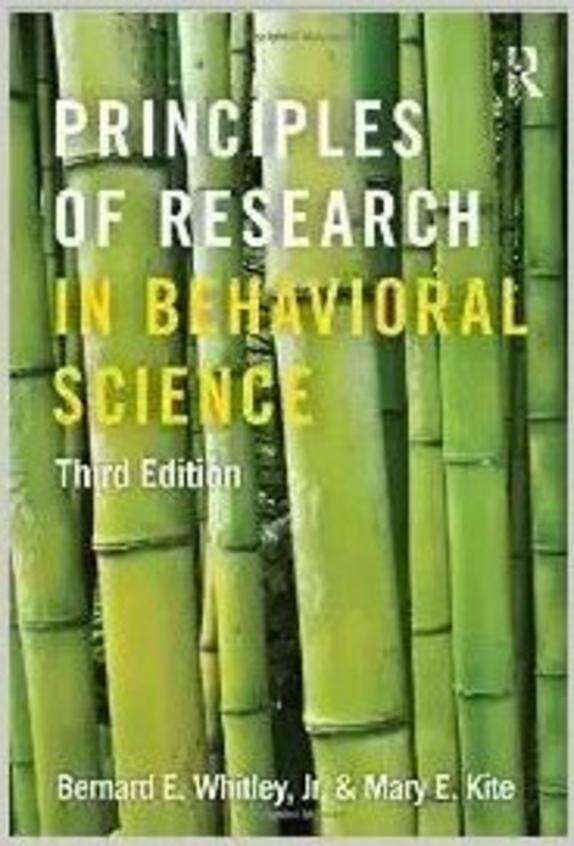 Principles of Research in Behavioral Science: 3rd Edition