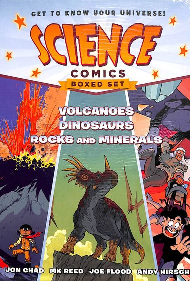 Science Comics Boxed Set : Volcanoes Dinosaurs & Rocks & Minerals