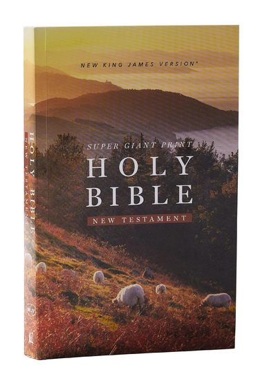 NKJV Super Giant Print New Testament, Softcover, Red Letter, Comfort Print