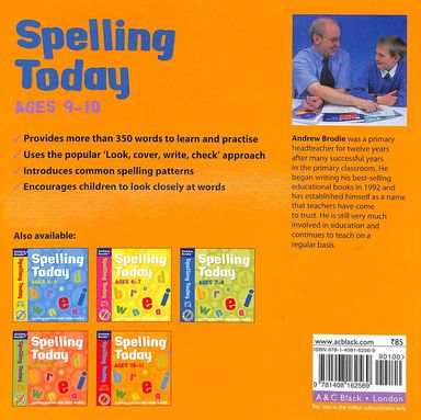 Buy Spelling Today Ages 9 10 book Andrew Brodie 1408162563