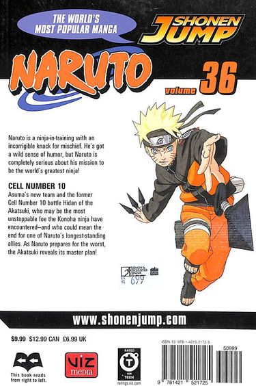 NARUTO漫画 Naruto 36: Kishimoto, Masashi: 9783551779861: Amazon.com: Books