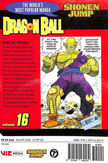 Buy Dragon Ball Vol 16 : Shonen Jump book : Akira Toriyama