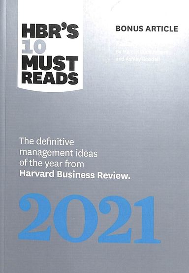 Hbrs 10 Must Reads 2021