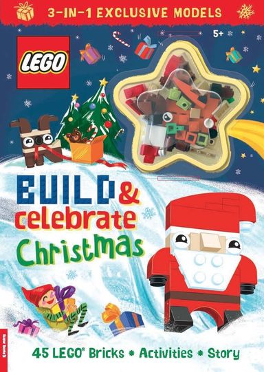 LEGO Books: Build and Celebrate Christmas (includes 45 bricks)