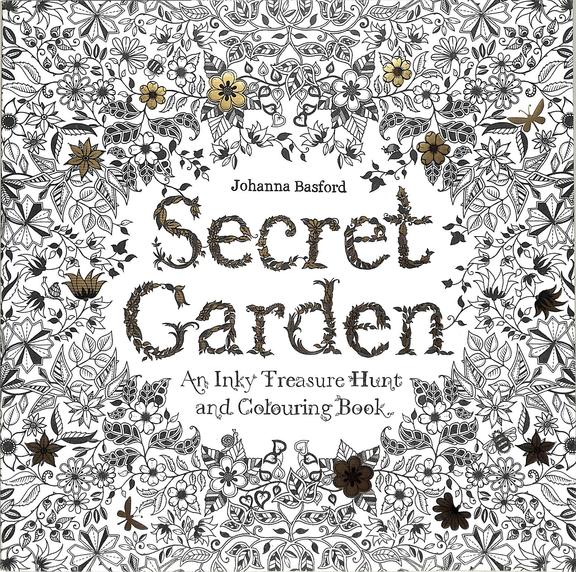 Secret Garden : An Inky Treasure Hunt And Colouring Book