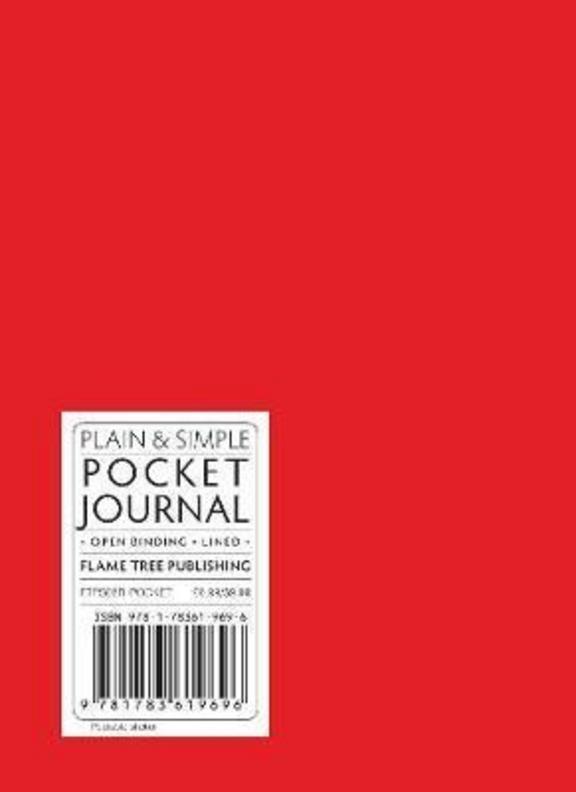 Red Pocket Plain and Simple Journal