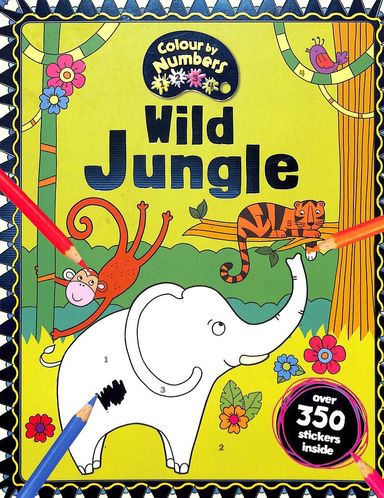 Colour By Numbers Wild Jungle